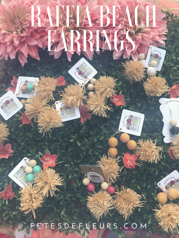 raffia earrings 