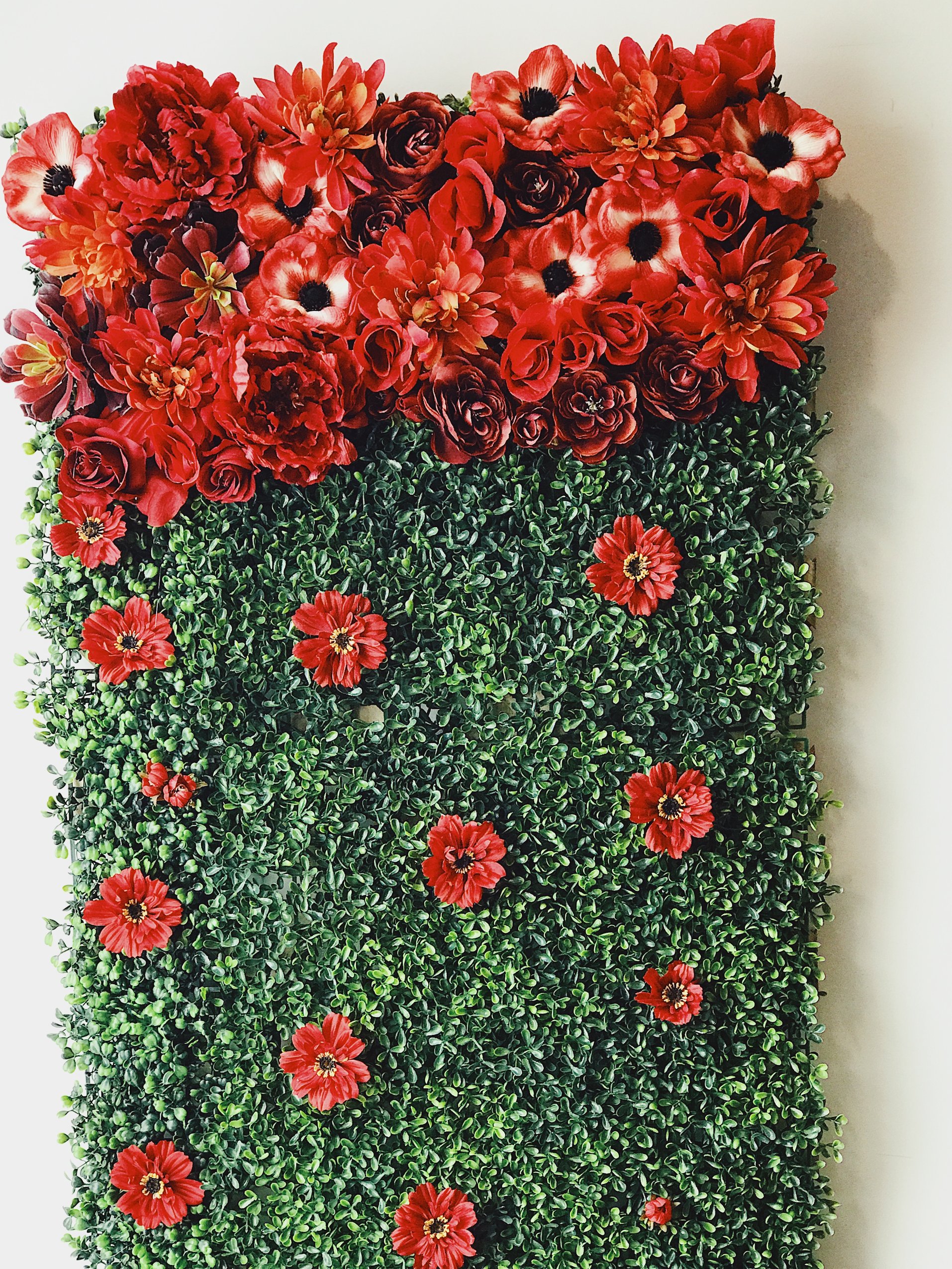 The Step by step Guide to making faux flower walls