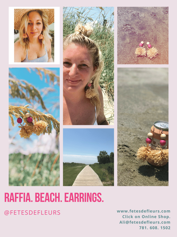raffia earrings 