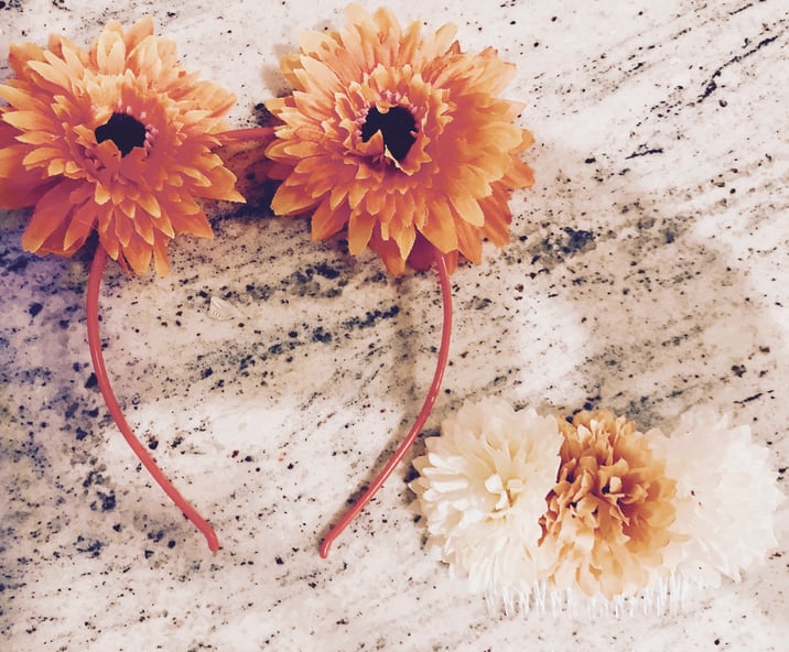 flower crown cat ear DIY 