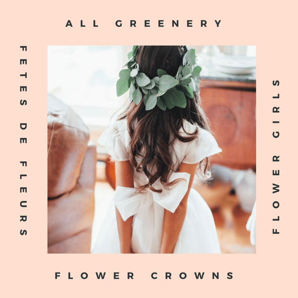 All Greenery flower crowns