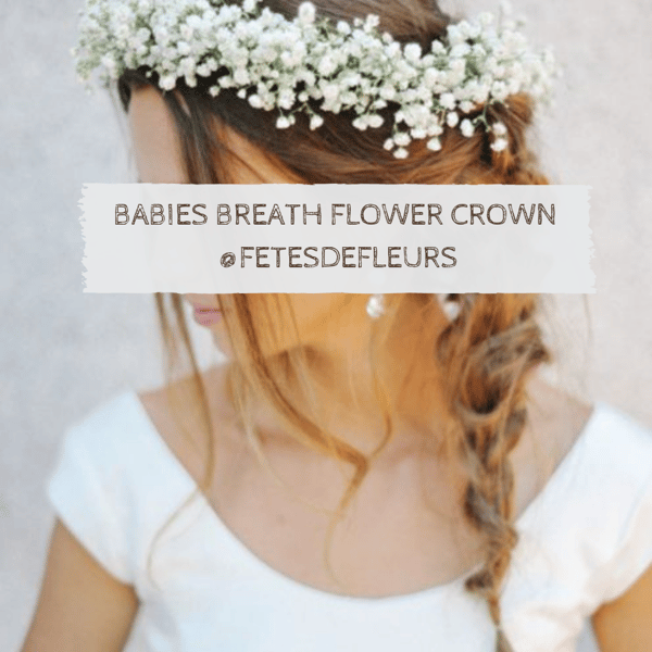 Babies Breath Flower Crown