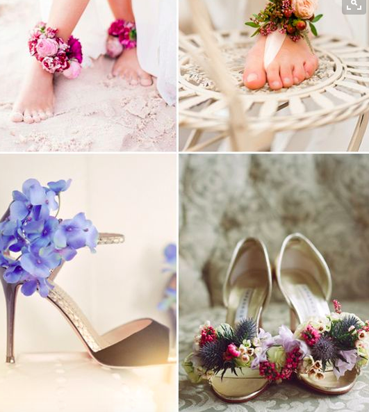 Floral wedding shoes .png