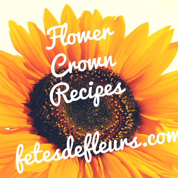 Flower Crown Recipes