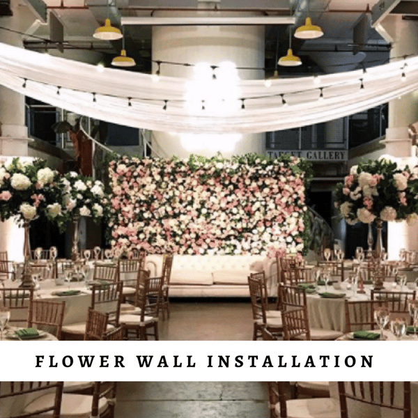 Flower Wall Installation
