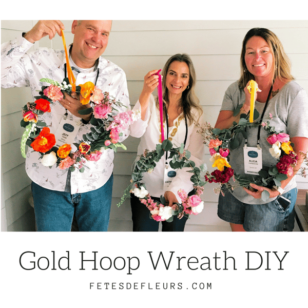 Gold Hoop Wreath DIY