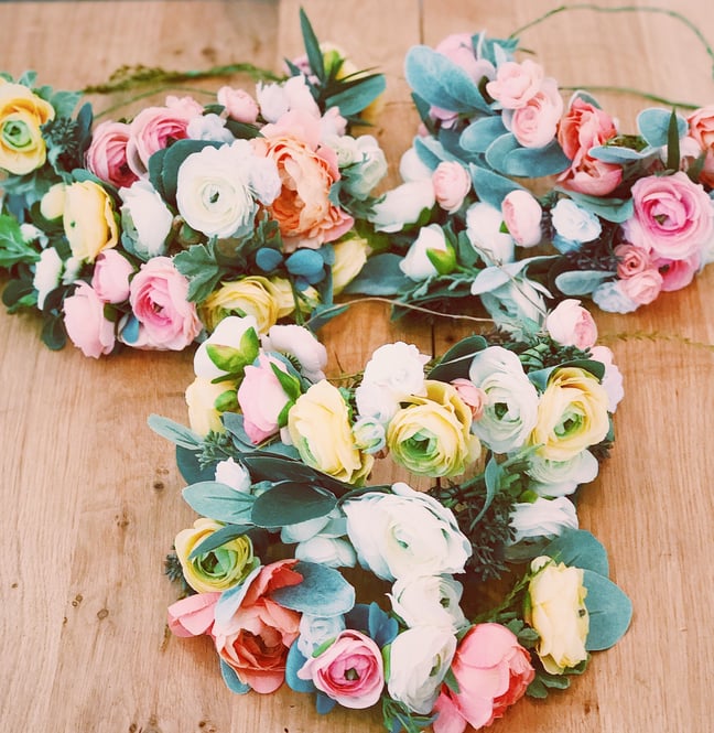 fake flower crowns 