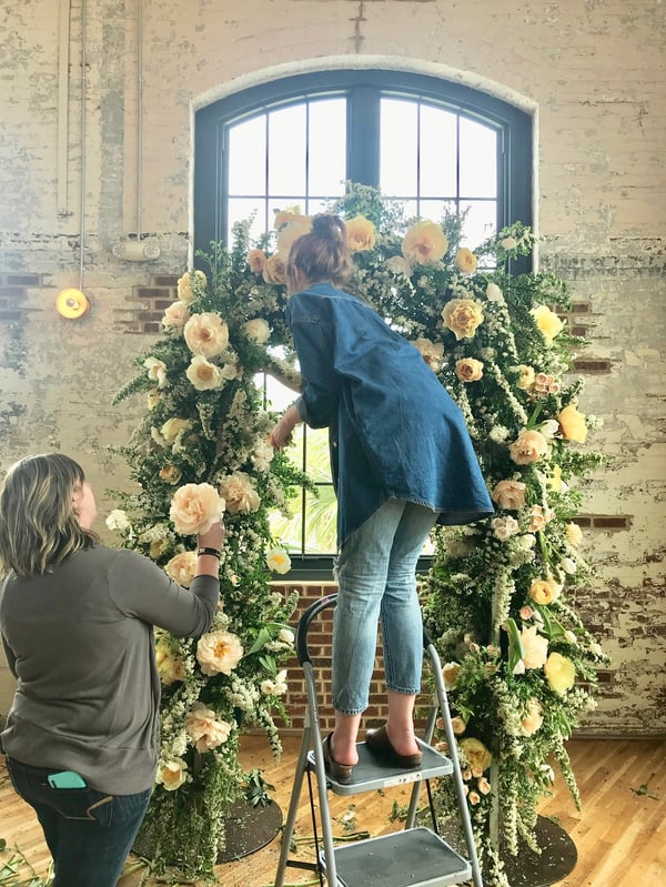 floral wedding arch