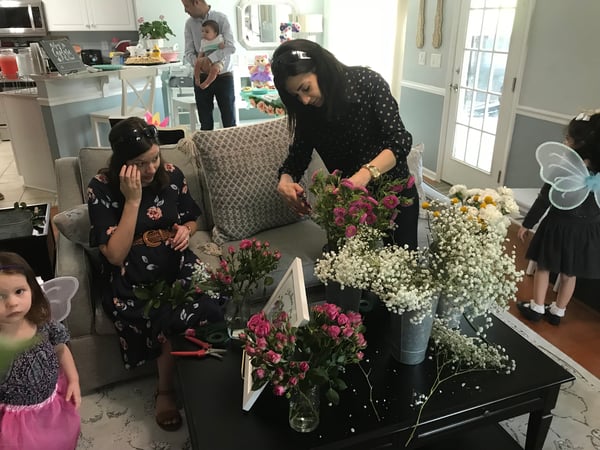 flower crown birthday party