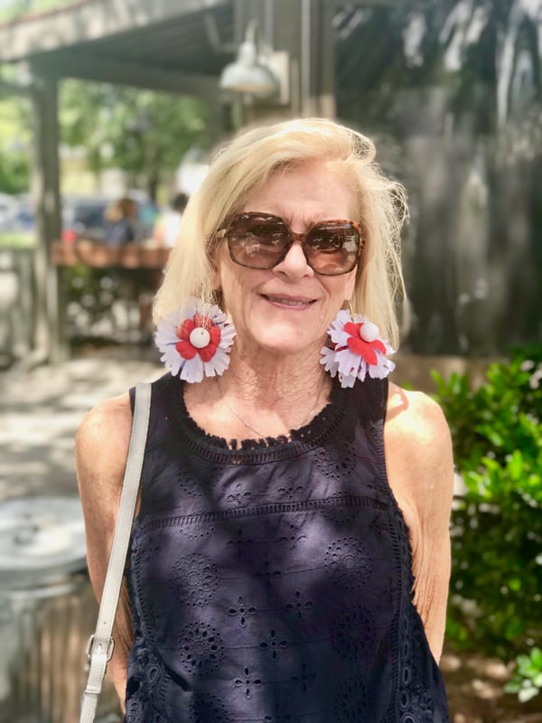 floral earrings 