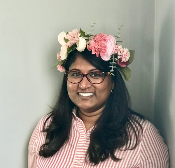 pink silk flower crowns