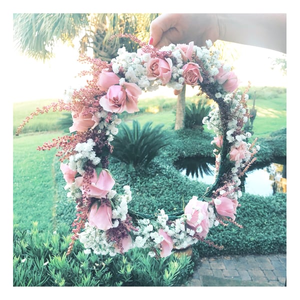 baby's breath flower crown 