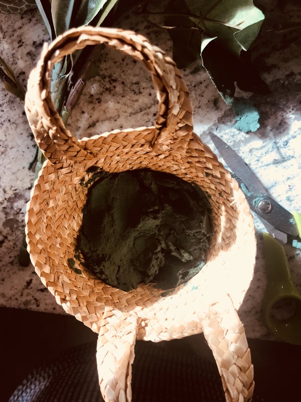 straw baskets