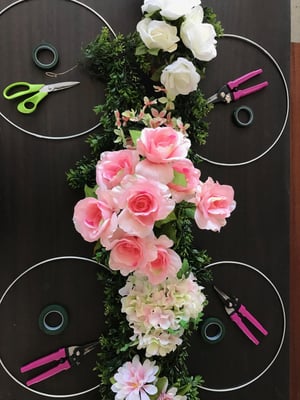 silk flower wreath 