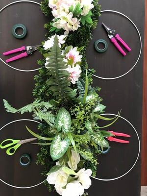 DIY hoop wreath 