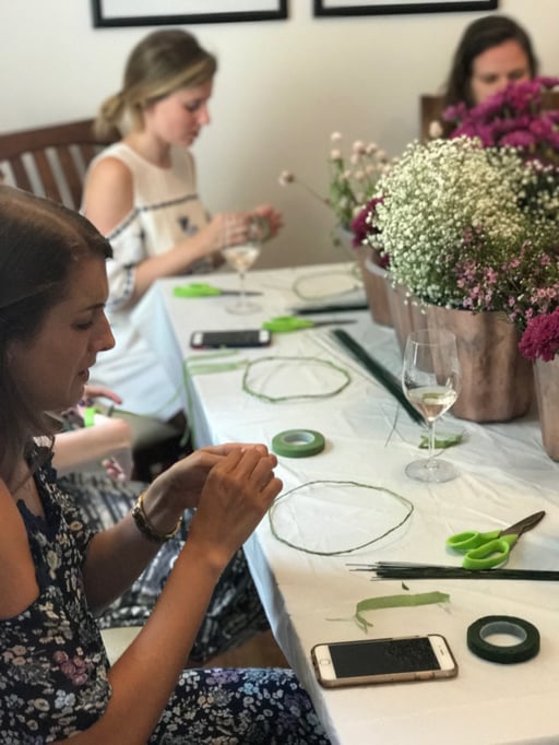 flower crown bachelorette party 