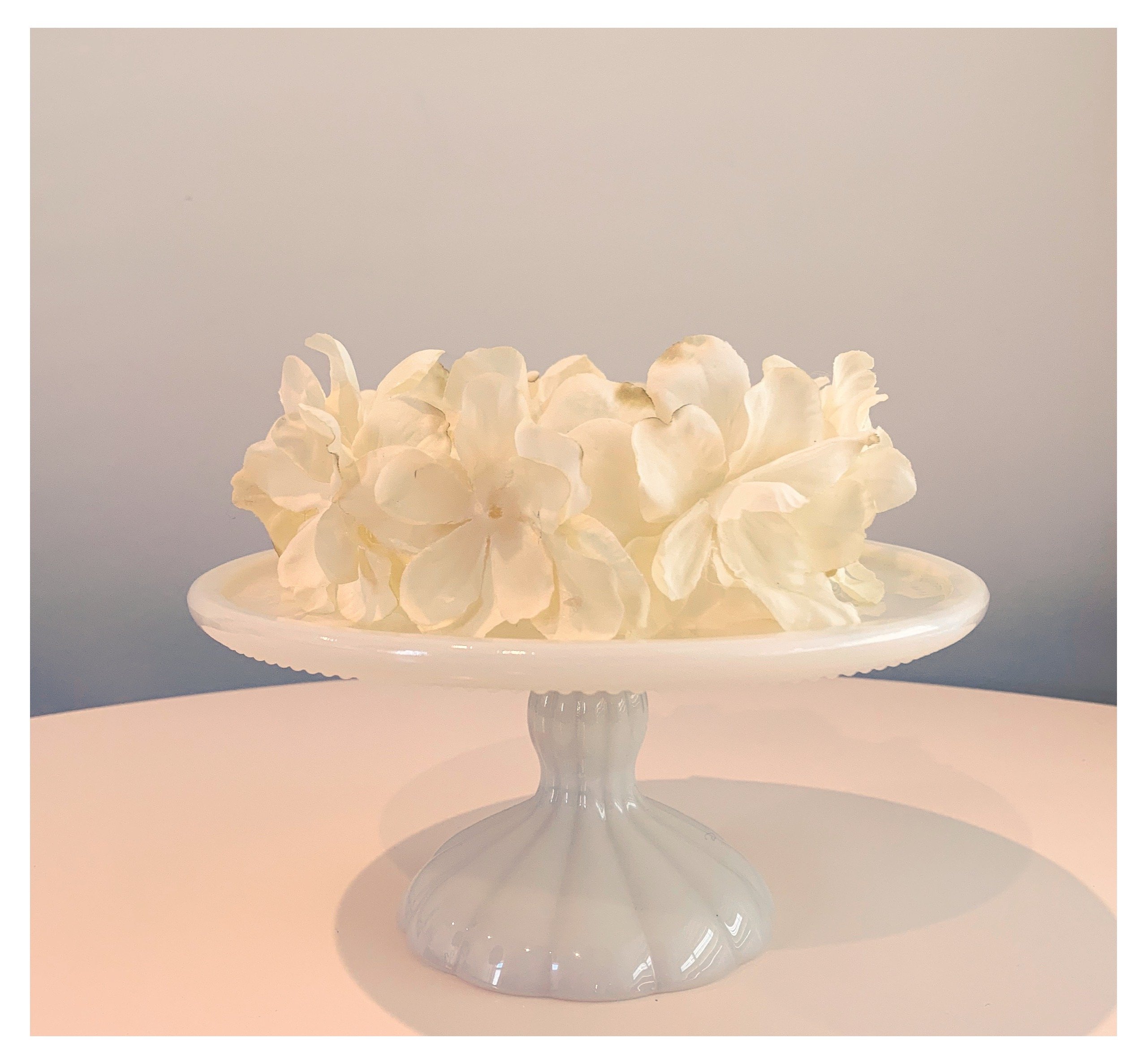 white flower headbands