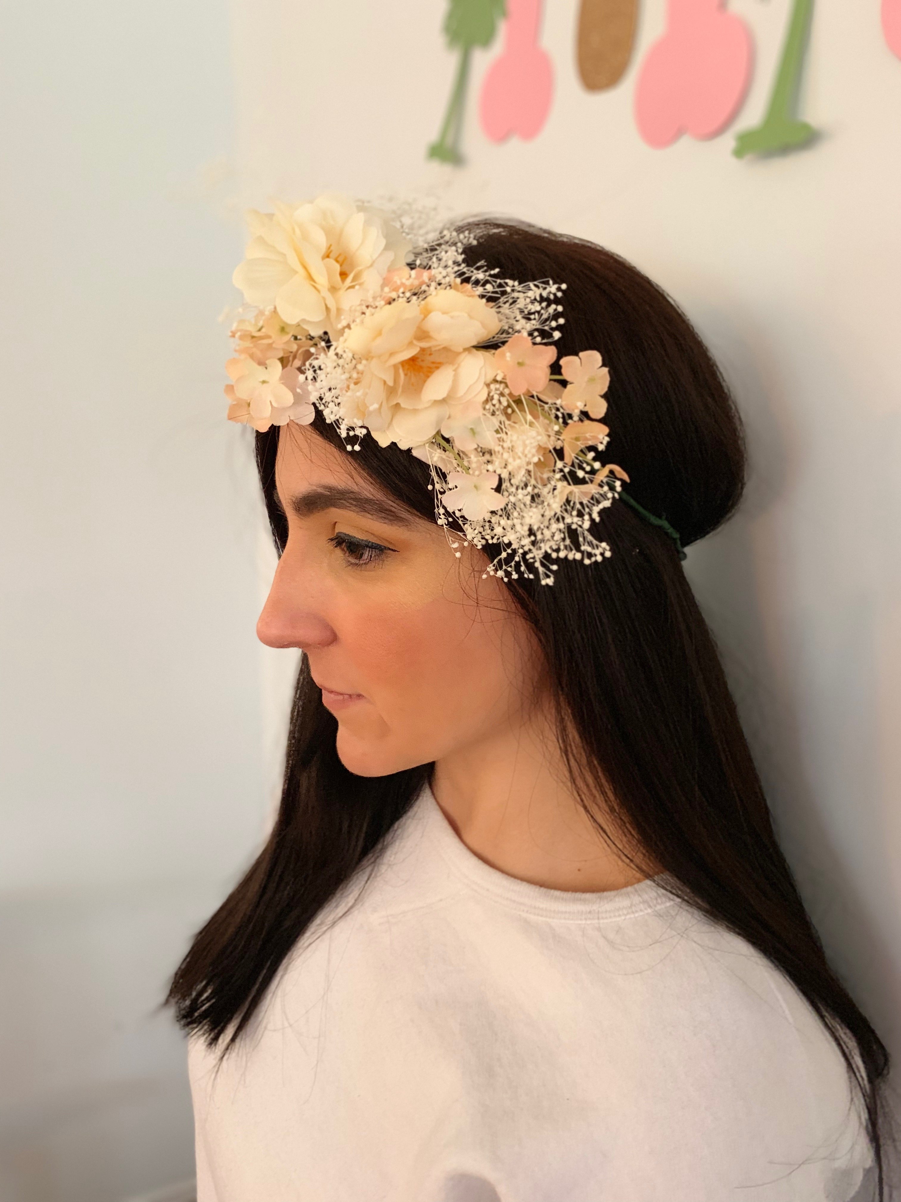 silk flower crowns 