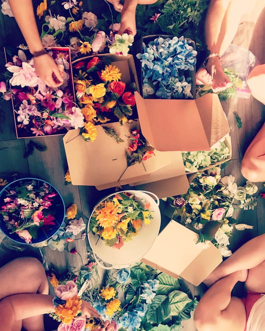 make your own flower crown kits 
