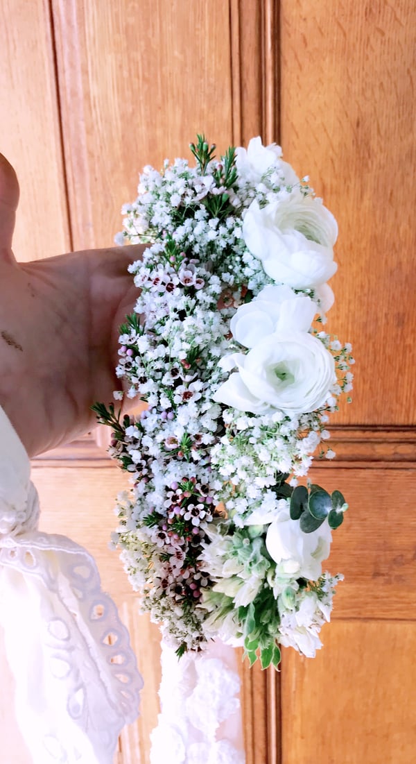 bridal flower crown