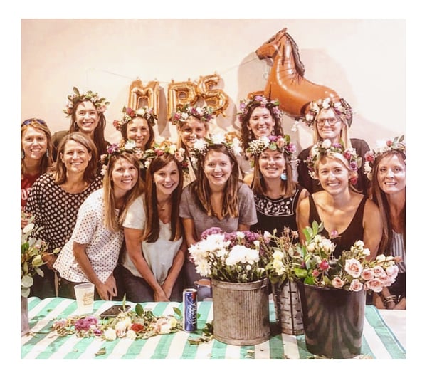 austin flower arranging party 