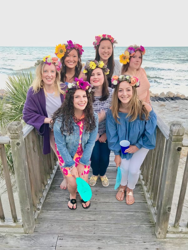 flower crown bachelorette party