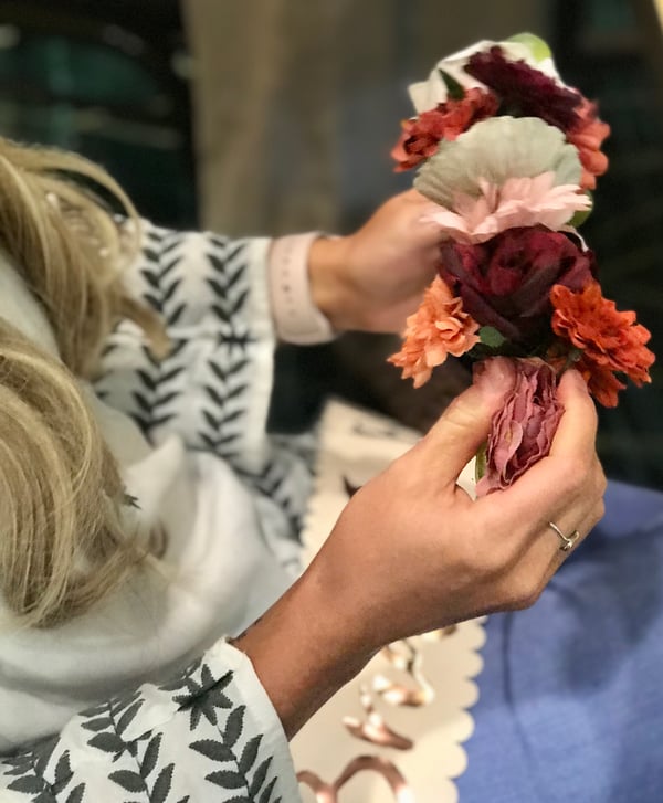 how to make a flower crown