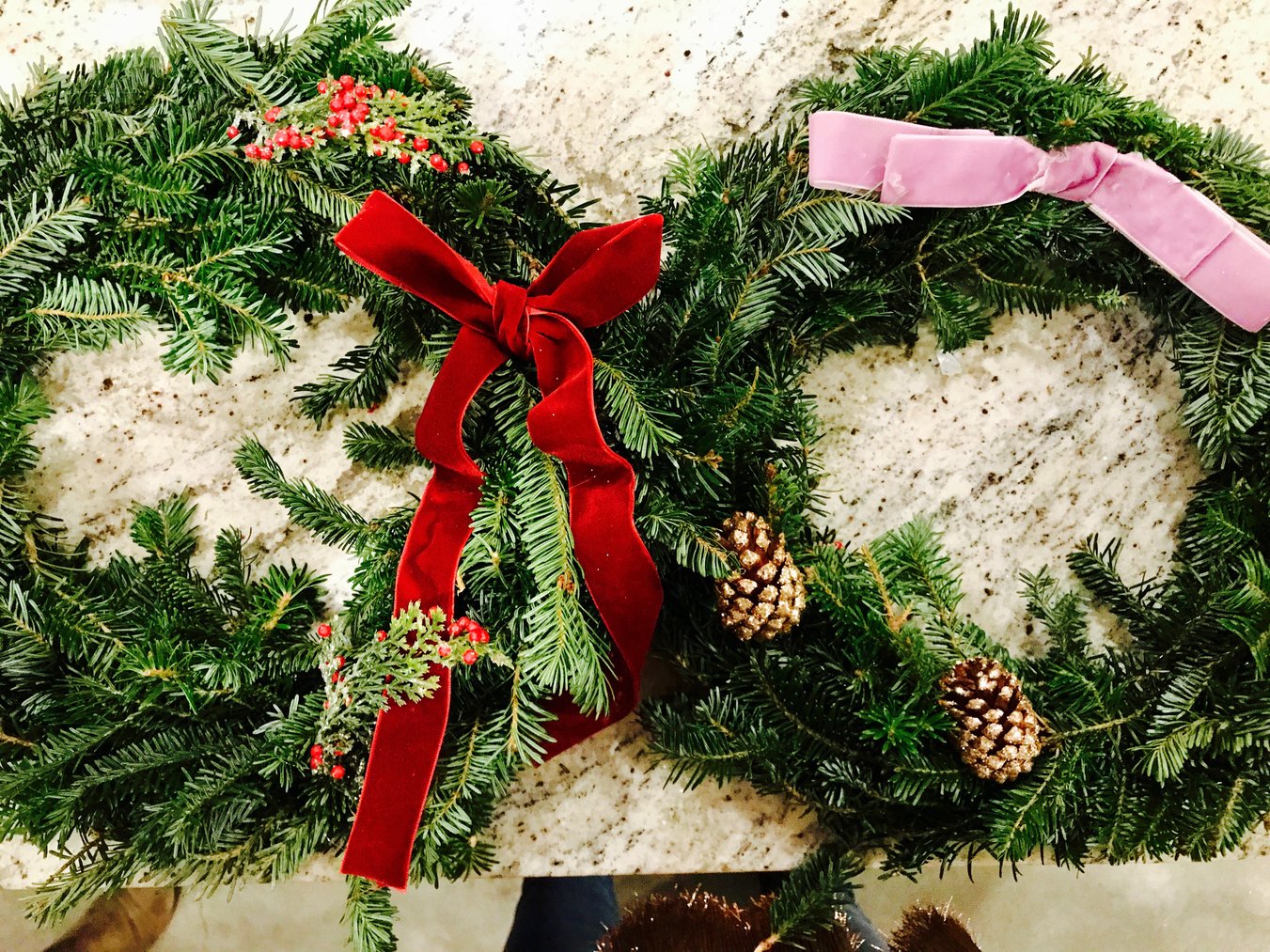 holiday wreath making workshop 