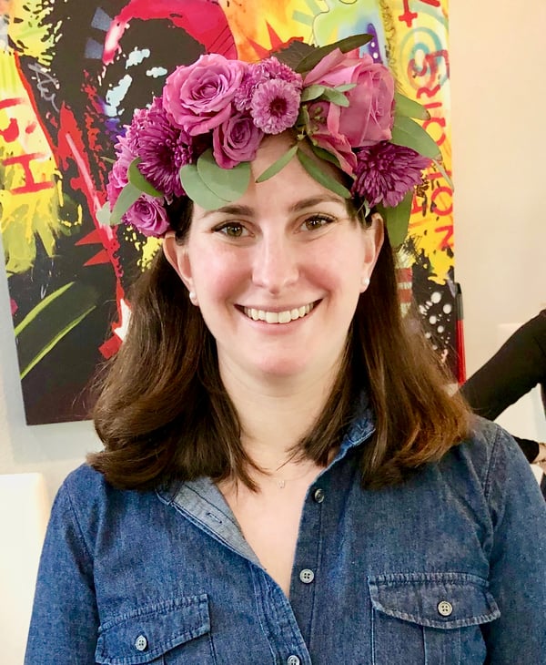 pink flower crowns for an austin bachelorette party weekend 