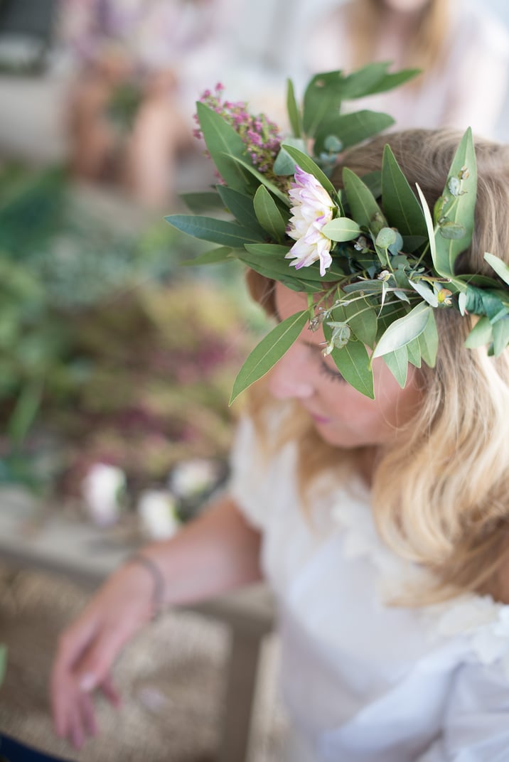 flower crown making class