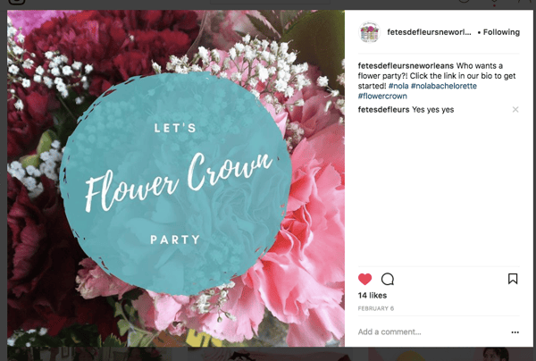 flower crown party new orleans 