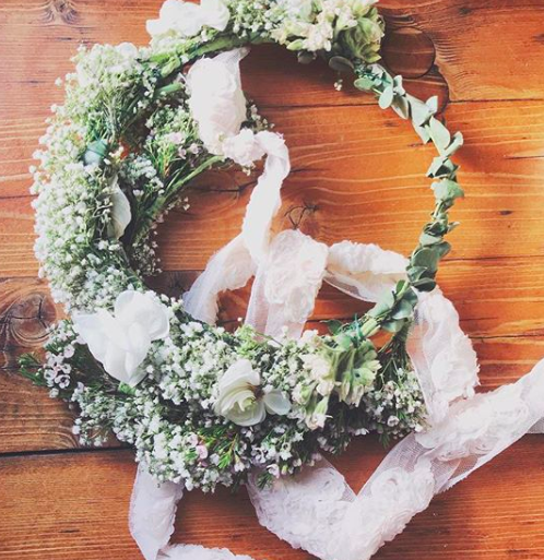 baby's breath flower crown