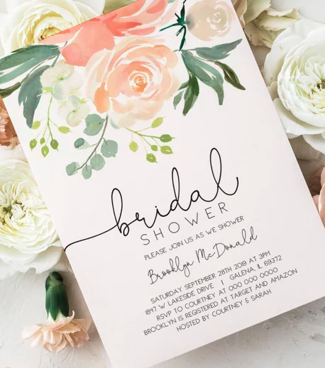 bridal shower invitations 