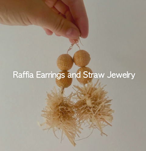 raffia earrings 