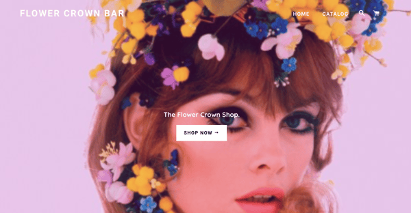 flower crown bar