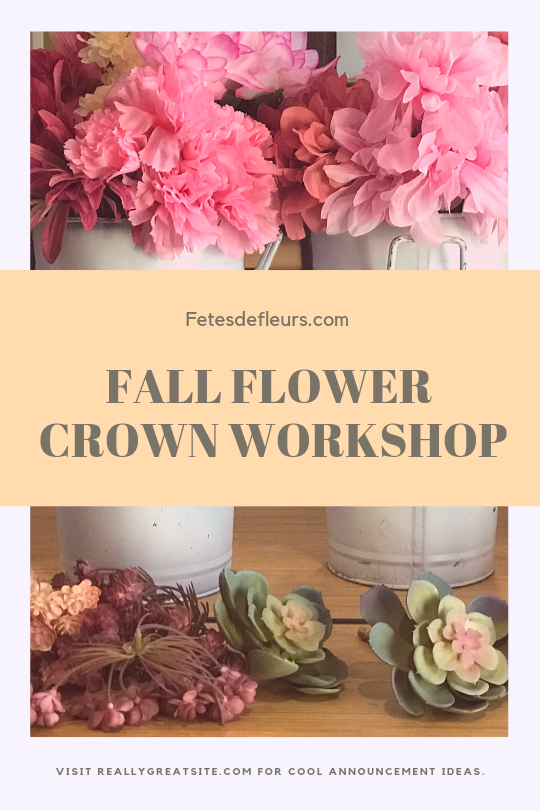 fall flower crown