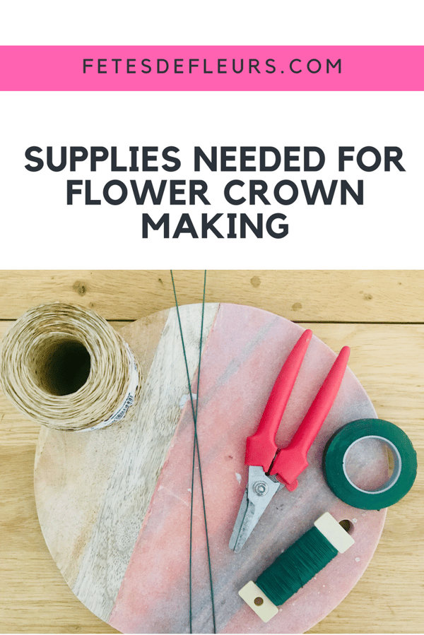 flower crown supplies 