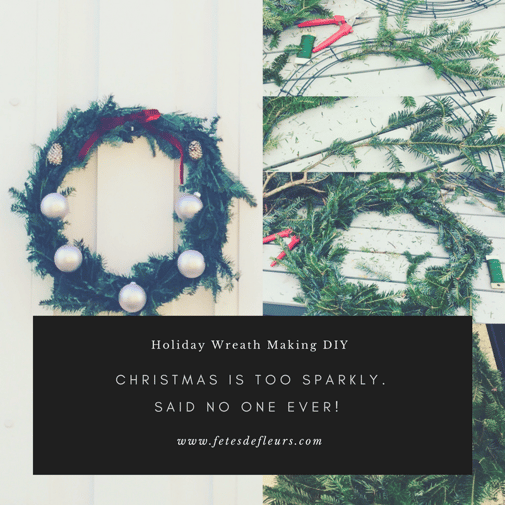 holiday wreath making DIY holiday wreath making DIY