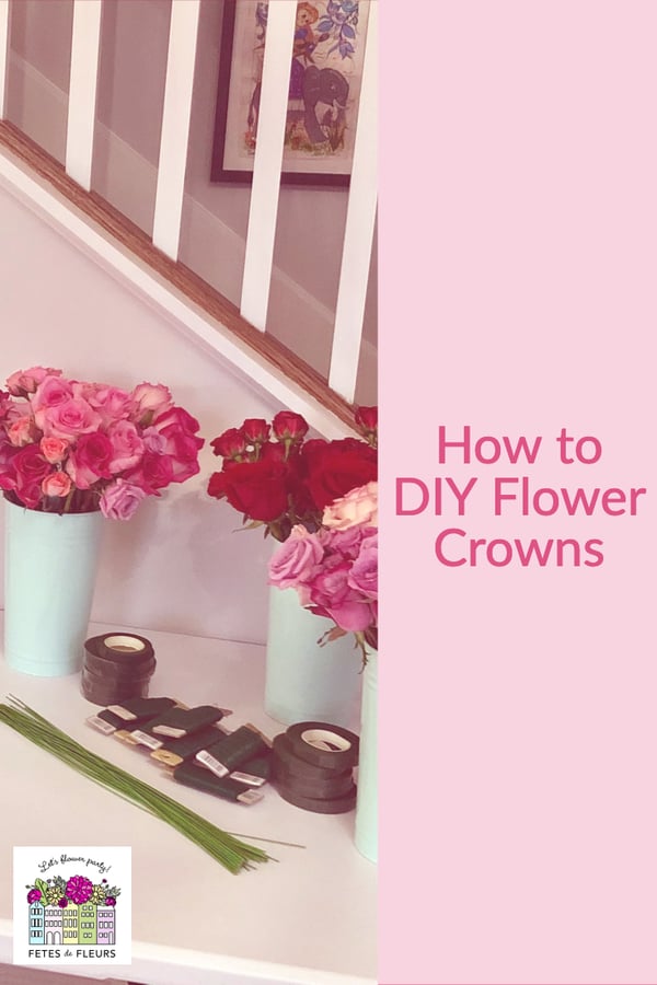 how to DIY flower crowns