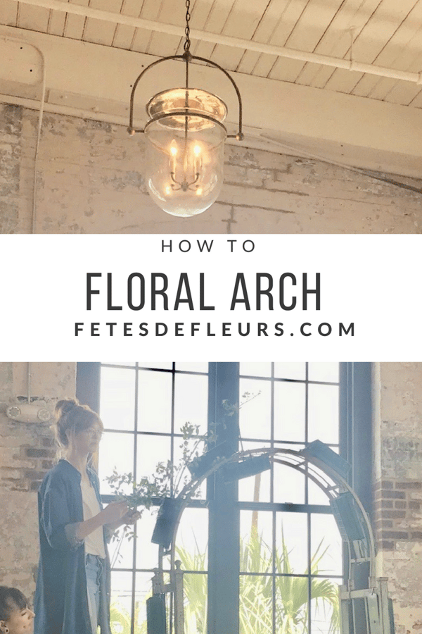 how to build a floral arch 