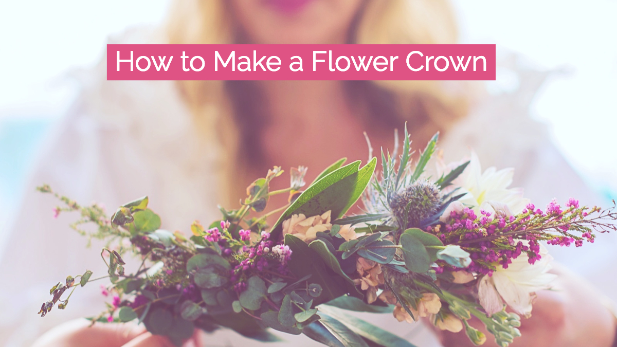 how to make a flower crown 