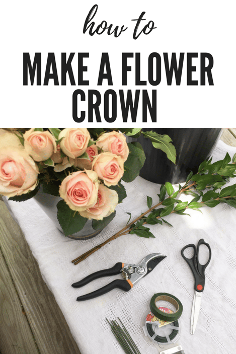 how to make a flower crown 