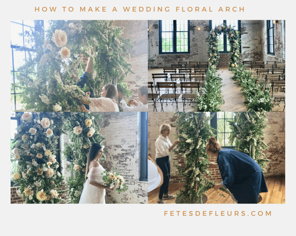 how to make a wedding floral arch 