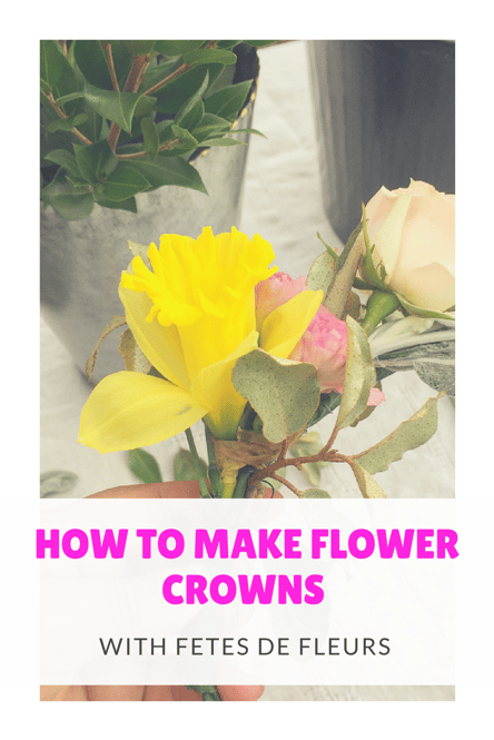 how to make flower crowns 