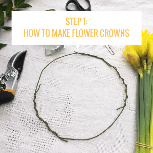 how to make flower crowns step by step