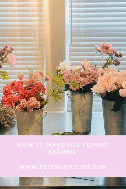 how to make silk flower crowns 