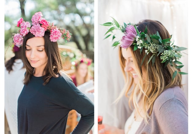 flower crowns bridal party