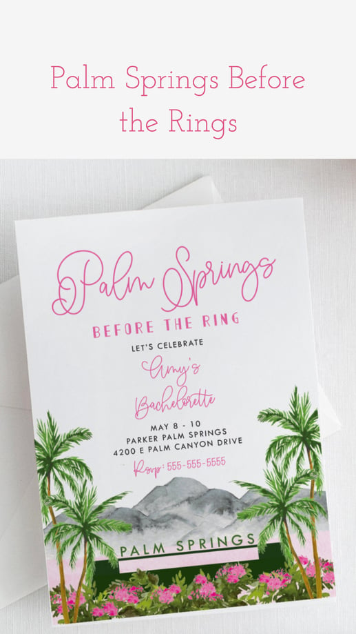palm springs bachelorette party ideas 