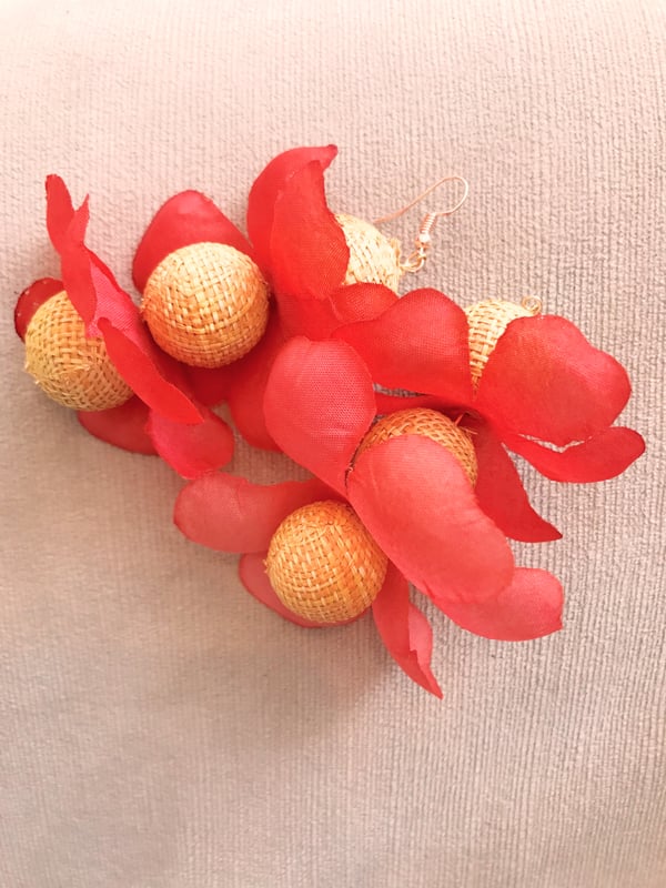 rattan earrings