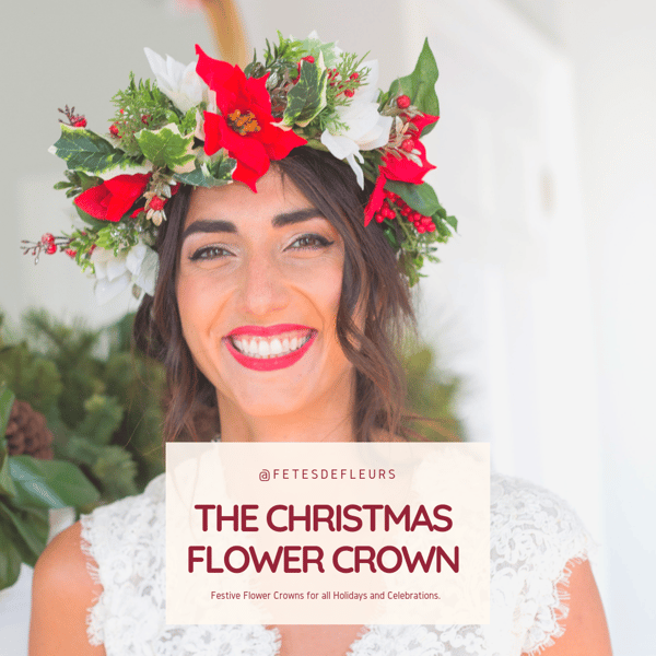 the christmas flower crown